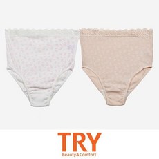 (트라이)위생적인 면 레이스 밴드 임부 팬티 GWM puu+7443ha