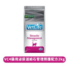 毛樂子寵物 法米納 貓處方飼料, 1個, 【貓】泌尿處方 VC-4,2kg