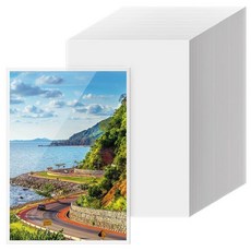 VOKOY 200팩 8.9 x 12.7cm(3.5 x 5인치) 사진 슬리브 구멍 없는 보관 품질 시트 프로텍터 투명 상단 로딩 페이지 프로텍터 방수 부드러운 플라스틱 슬, 200팩 - 8.9 x 12.7cm(3