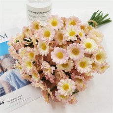 마벨인홈 조화 풍성하고 예쁜 캐모마일 꽃 세트 18P, 핑크, 1개