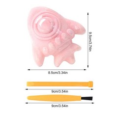 두뇌발달 교감 고고학 로켓 모양 발굴 보석 세트 크리스털 파기 소녀용 장난감, 01 Pinks_01 CHINA
