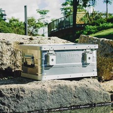 鹿布 鋁鎂合金戶外大容量收納箱 雲, 如圖所示, 1個