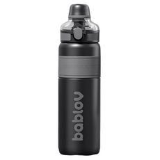 바블로브 316 스테인리스 대용량 보온 텀블러, 1개, 650ml, 블랙