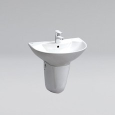 INAX 伊奈 腳柱型面盆 288 AL-288VFC-TW/BW1 單盆，簡約設計，易於清潔，提升浴室美觀, 1個