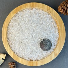 【晶星】天然白水晶碎石 開運碎石 水晶 礦石 魚缸造景 盆栽造景 淨化 消磁, 500公克, 白色