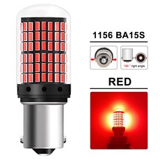 28 PCS CANBUS T20 7443 P21W PY21W 1156 BA15S BAU15S LED 전구 6500K 흰색 자동차 방향 지시등 테일 역방향 조명 2000LM 12V, BA15S Red, 8 PCS