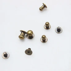20세트 10MM 원형 공예 몽크 네일 버클 버튼 스터드 가죽 합금 금속 노브 타크 리벳 가방 스크류, 9mm 20pcs, lightgold