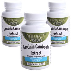 Nature's Vision 藤黃果提取物無麩質無糖膠囊, 90 件, 3個