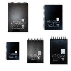 디엠아트 하드커버 미술용 전문가 크로키북 105g 상철 좌철 A6 A4 B6 B5 블랙