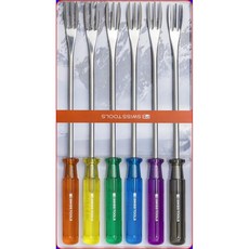 瑞士 PB SWISS TOOLS 彩虹系列6件組叉子套組 送禮精品 餐桌美學首選, 1個