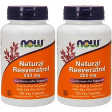 NOW Foods 白藜蘆醇素食膠囊, 120顆, 2罐