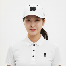 블랙클로버 프리미엄클로버 빅사이즈 골프모자, 블랙, 1개