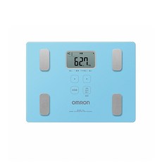 OMRON 歐姆龍 體重體脂肪計 HBF-235 體脂計 (藍/白/粉) 精準測量, 藍, 1個
