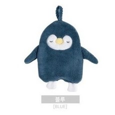 주방손수건 편하게 걸고 사용하는 펭귄핸드타올, 블루, 1개