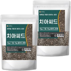 건강중심 파라과이 치아씨드 치아씨앗, 2개
