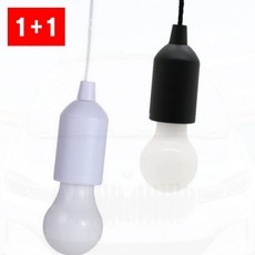 LED 전구 건전지 캠핑 차박 텐트 줄당김 조명 랜턴등, one 화이트
