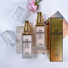 ANJO PROFESSIONAL 24K 黃金裸肌粉底液 40ml, 1個, 23自然