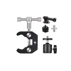 금속 관절형 매직 암 슈퍼 클램프 홀더 스탠드 카메라 사진 스튜디오 촬영 소품 키트, [04] Option 2