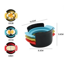 多功能切蛋器 - 不鏽鋼切蛋器/切片器/松花切/造型切/分蛋器/切塊器, 1個, 切蛋器套組