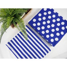 【Dayitowel】運動毛巾 深藍雙色緹花 純棉吸水速乾 台灣製, 1個, 條紋, 深藍