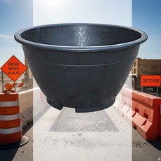 고무다라 원형화분 블루베리 정원용화분 도로경계 도로용화분 화단조경 수경재배, 500파이XH330