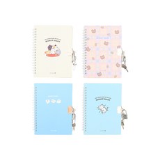 캐릭터 열쇠 스프링 일기장 비밀일기 교환일기, 임의배송