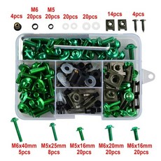 177개 오토바이 앞유리 볼트 키트 나사 장식 페어링 차체, G en