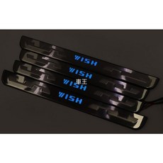 【車王汽車精品百貨】豐田 Toyota Wish 迎賓踏板 冷光 防刮板 LED 門檻條 2代 2.5代