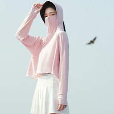 夏季好物 新款黑膠帽簷防曬衣女士冰絲連帽透氣外套 防紫外線防曬服 防曬罩衫 涼感衣 練車服