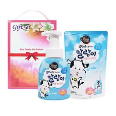 샤워메이트 말랑카우 버블 핸드워시 선물세트 (화이트우유향) x 10개