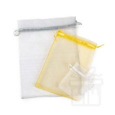 투명 선물 망사 주머니 비누망사주머니, 화이트 7x9