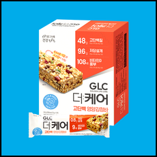 빙그레 GLC 더케어 고단백 영양강정바, 20g, 12개