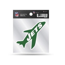 Rico Industries NFL 샌프란시스코 49ers 레트로 4\"x4\" 스몰 스타일 데칼, New York Jets, New York Jets