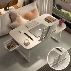 로렘 접이식 서랍형 독서대 베드테이블, 우드40*70