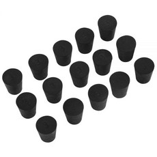 15팩동일 크기 솔리드 고무 스토퍼 - 크기 3-23mm0.90인치 x 17mm0.66인치 - 길이 26mm1.02인치 - 블랙 랩 플러그, 15팩동일 크기 솔리드 고무 스토퍼 - 크기 3-23m