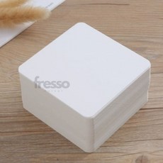 프레소 반코팅 메모 종이카드 100p 6x6cm 정사각반코팅지