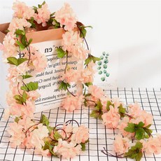 올샵 벚꽃 조화 넝쿨 2p세트피치 예쁜조화, 03 A.1377560 피치