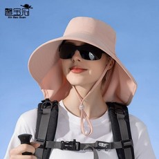 夏季冰絲空頂帽 遮後脖頸 戶外百搭 防紫外線太陽帽, 7-7