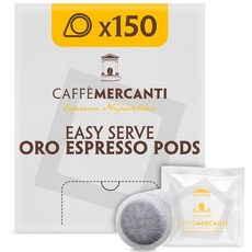 Caffe Mercanti ESE 포드 에스프레소 머신 44mm 1인용 커피 메이커 15바 화이트, Oro ESE Pods