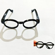 라부부 팝마트 악세사리 1 2 3대 가방 카메라 안경 텀블러 우유병 미니 패션 액세서리, 액세서리만 (인형 없음), 검은테 안경