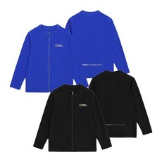 내셔널지오그래픽 키즈 K242URG610 스몰로고 래쉬가드 풀집업 2종택 1 902201