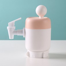 手動壓水器 飲水機用 桶裝水加壓吸水龍頭 抽水器 家用, 1個, 粉色