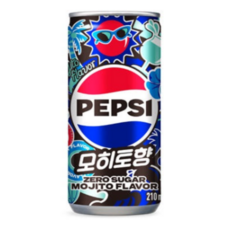 펩시 제로 슈거 모히토향, 210ml, 60개