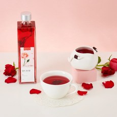 [보나플로 꽃코디얼 5종 모음] 장미 메리골드 국화 벚꽃 팬지국산 꽃 시럽 꽃청 코디얼, 1개, 375ml, 1개입