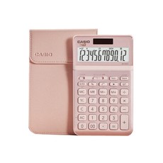 카시오 JW-200 SC 파스텔톤 계산기 (전용케이스 포함), 1개, 핑크
