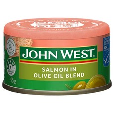 존 웨스트 올리브 오일 연어 95g John West Salmon In Olive Oil, 1개