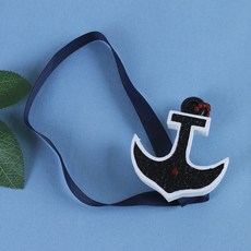 심플하고 귀여운 캐릭터 커튼 자석 버클 아이디어 펀치 프리 커튼 버클 제공, 블랙 앵커, 1개