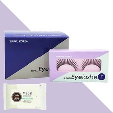 선구 가속눈썹 F 10개(+하늘선물 물티슈 10매), 10개