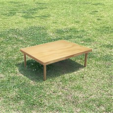 퍼티크 국산 원목 접이식 캠핑 테이블 슬림 휴대용 가방 증정, 내추럴