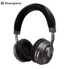 Shengtena 金屬頭戴式藍芽耳機, 灰色, 如圖